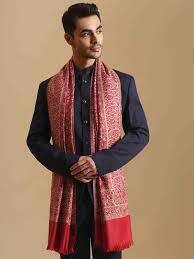 Zamour Men Woven Design Stole Zamour Men Woven Design Stole