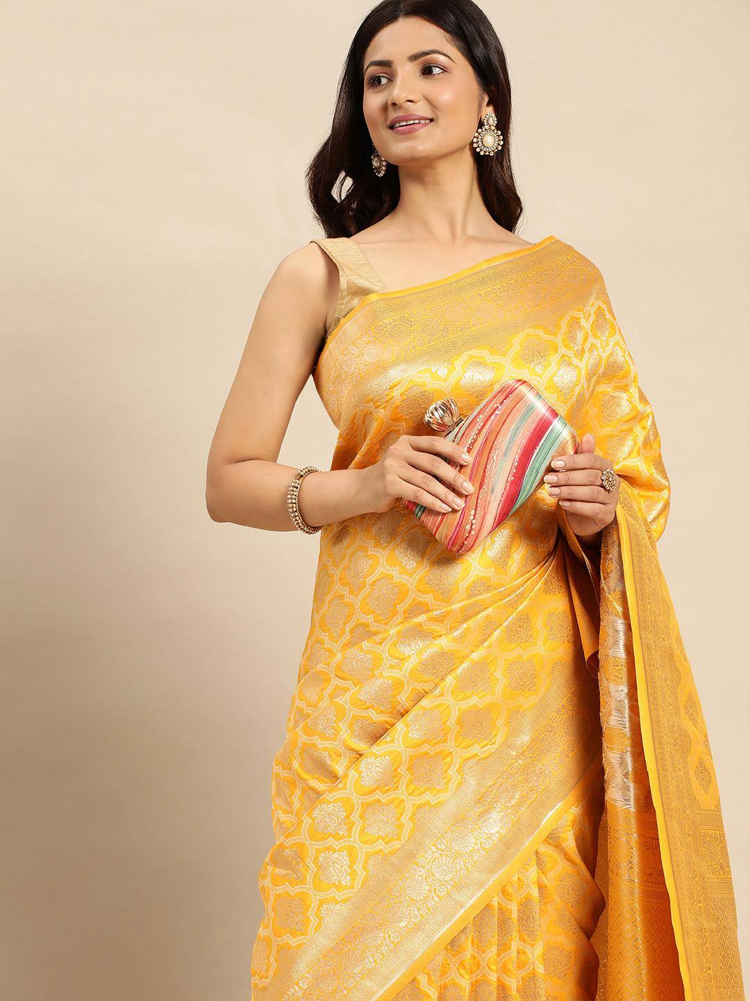 Royal Rajgharana Saree Ethnic Motifs Zari Kanjeevaram Saree