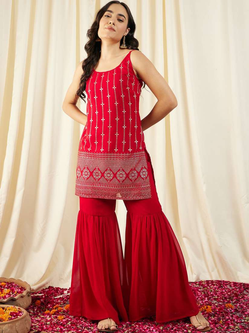 Mabish By Sonal Jain Printed Sleeveless Kurti
