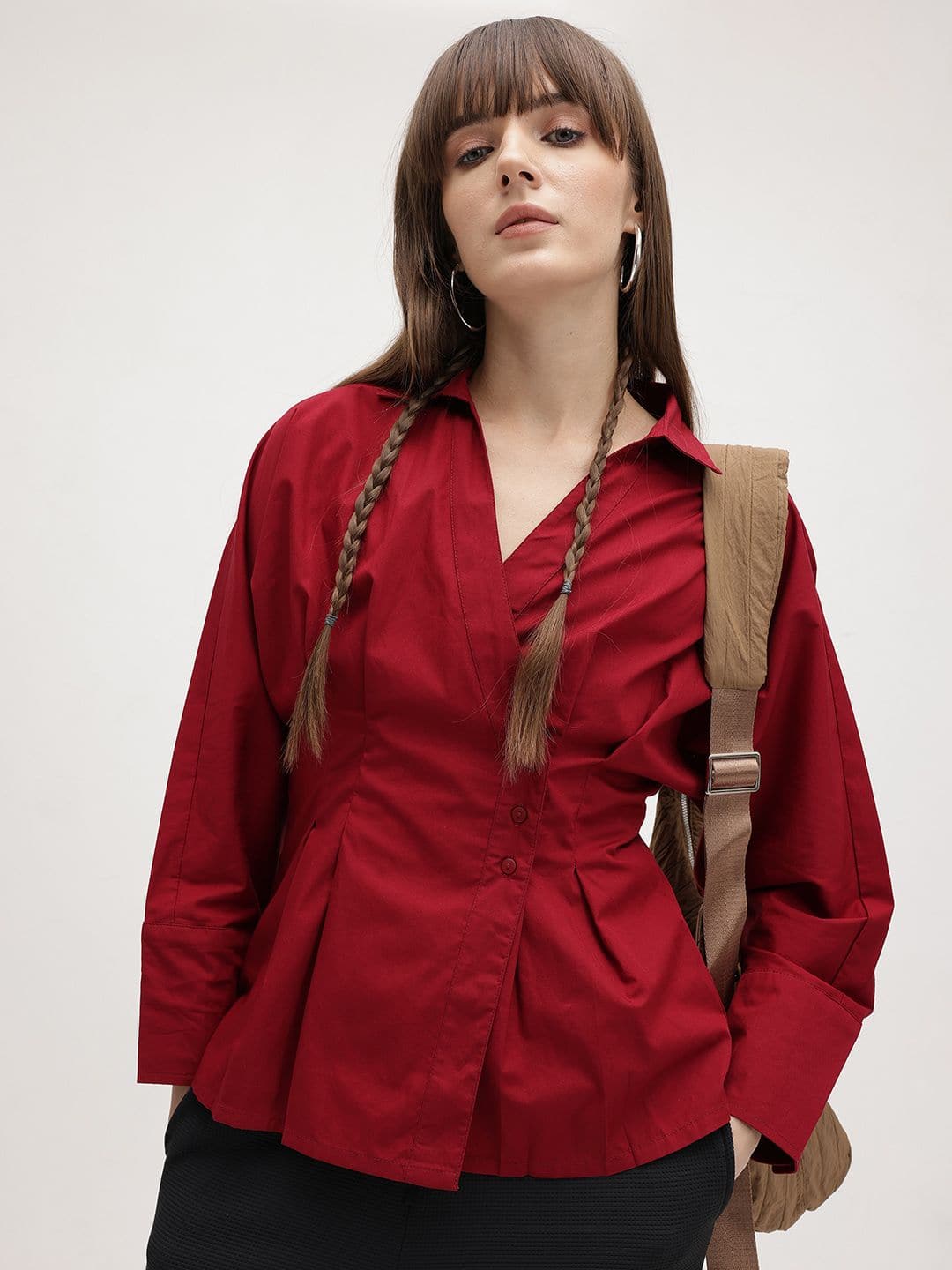 Roadster The Lifestyle Co. Solid Regular-Fit Shirt