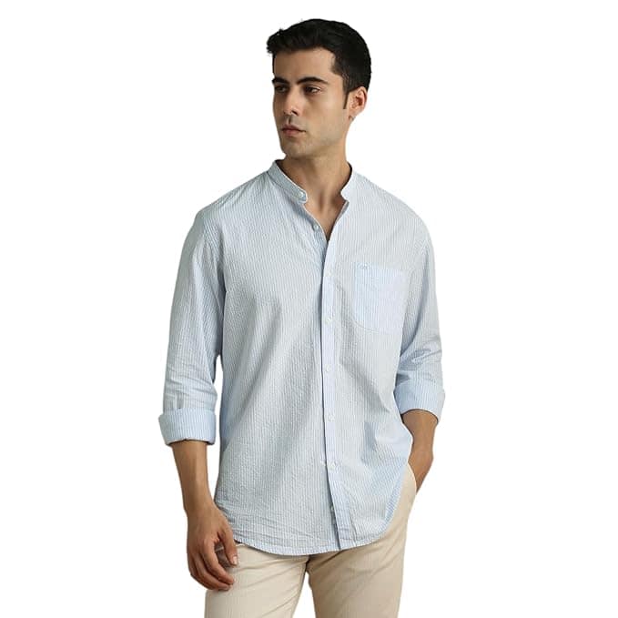 Peter England Striped Shirt