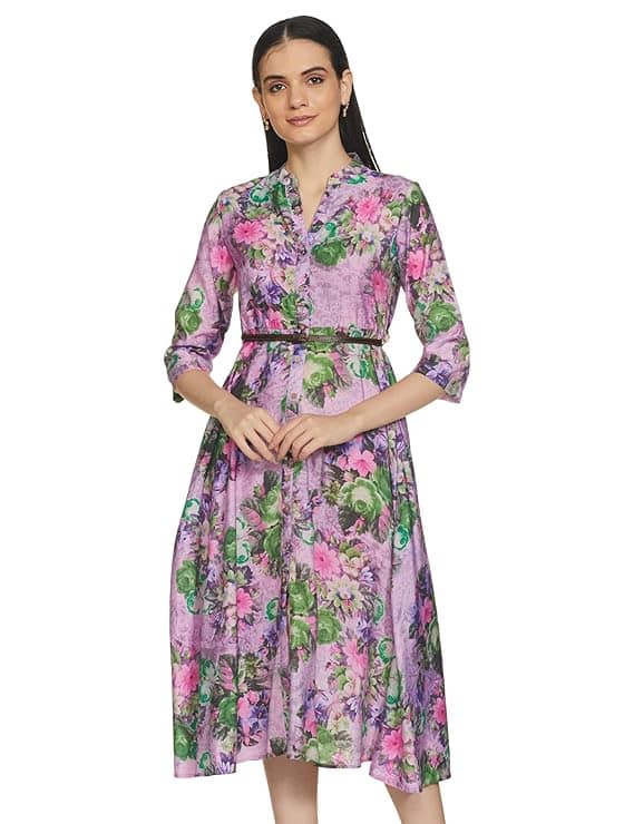 BIBA Women Formal Below The Knee Dress