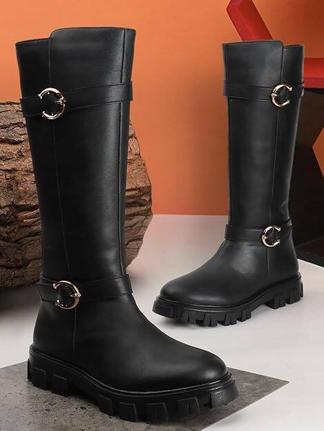 Carlton London Women Buckle Detail Winter Boots
