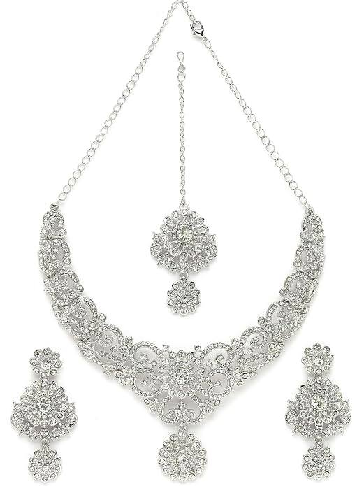 Sukkhi Rhodium Plated Necklace Set Sukkhi Rhodium Plated Necklace Set