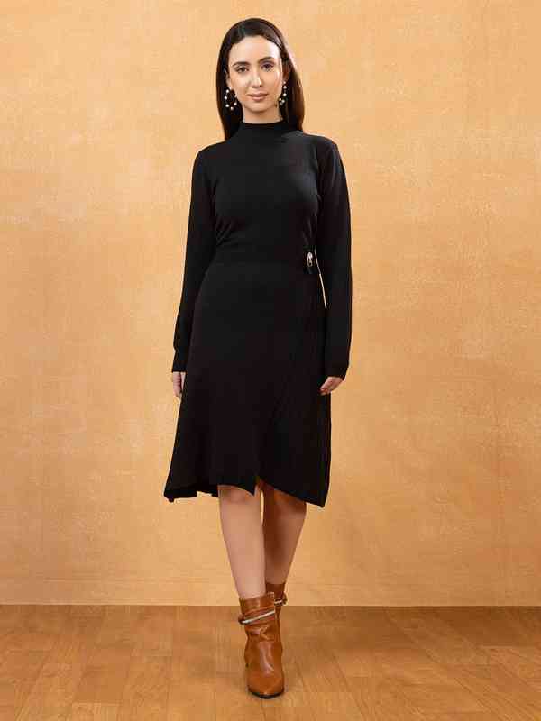 All About You High Neck Woollen Dress