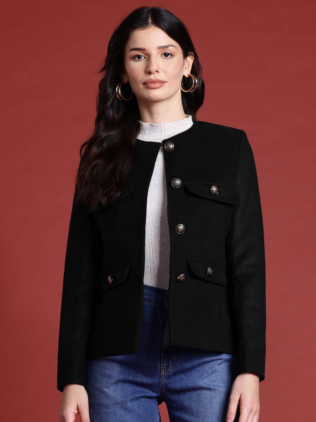 All About You Mandarin Collar Blazer All About You Mandarin Collar Blazer