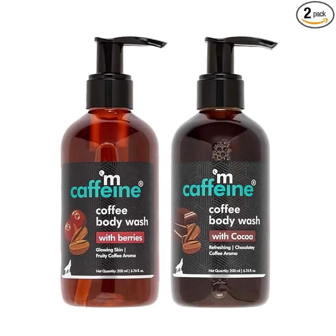 mCaffeine Coffee Body Wash Combo – Berries &amp; Cocoa (400ml)
