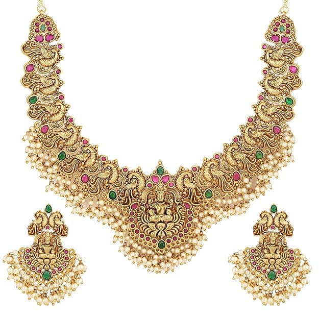 Shining Diva Pearl Choker Necklace Set Shining Diva Pearl Choker Necklace Set