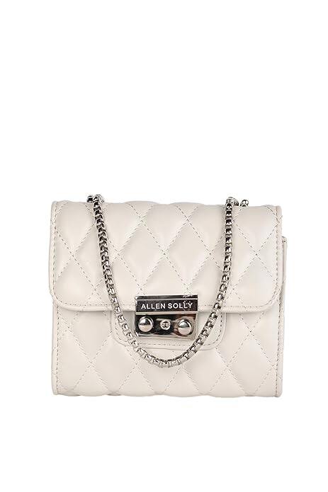Allen Solly Solid Sling Bag (Off White) Allen Solly Solid Sling Bag (Off White)