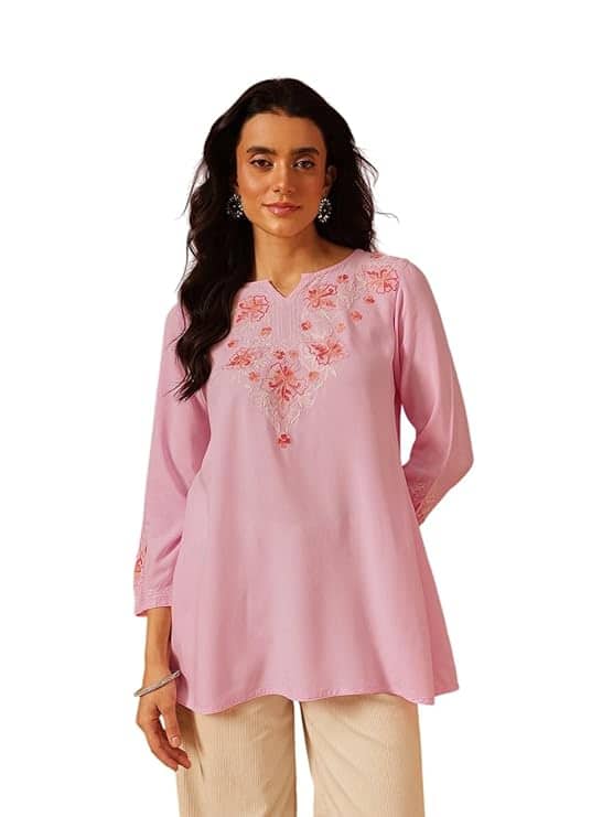 Qazmi Kashmiri A-Line Kurti Qazmi Kashmiri A-Line Kurti