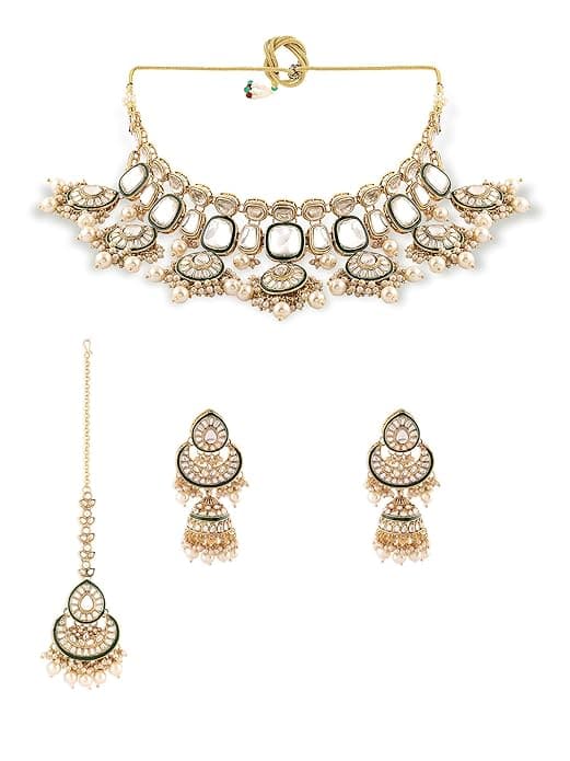 Zaveri Pearls Kundan Necklace Set Zaveri Pearls Kundan Necklace Set