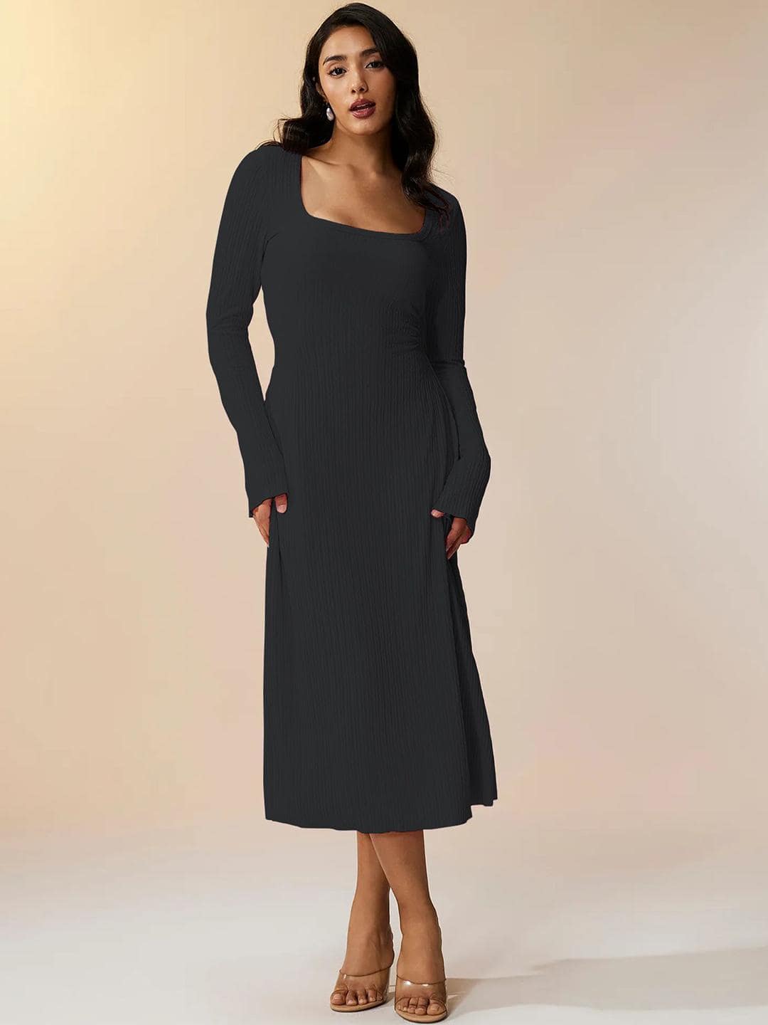 Sugathari Knitted A-Line Dress