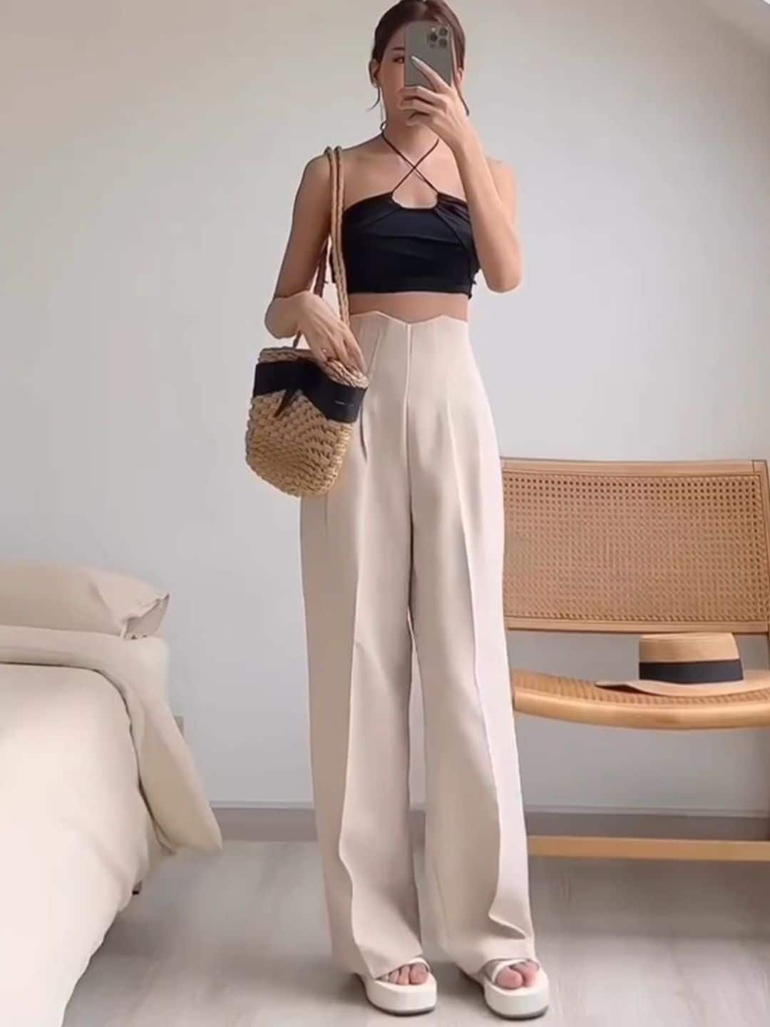 High Buy Women Cotton Loose Fit Trousers