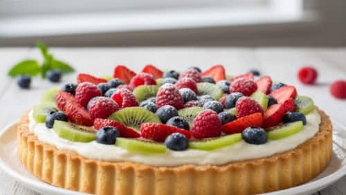 Fruit Tart with Vegan Cream