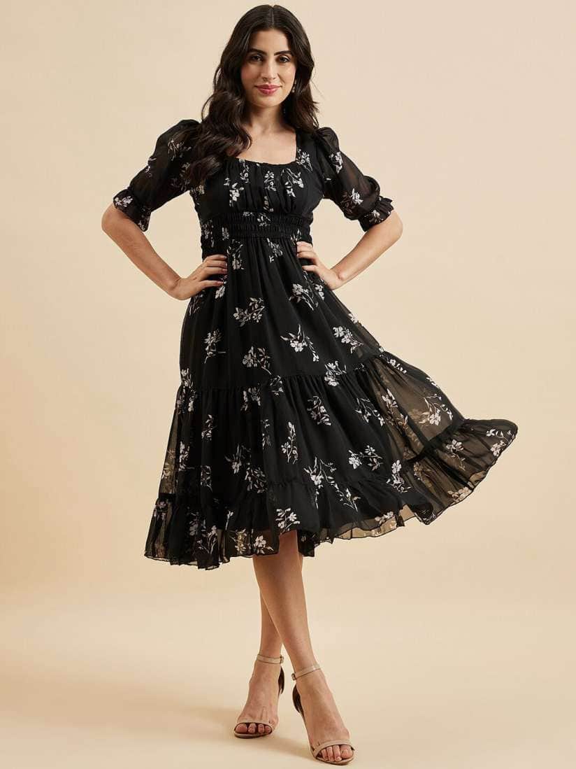 Azira Floral Midi Dress