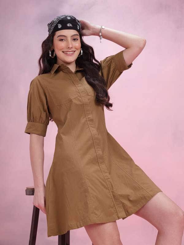 DressBerry Cotton Mini Shirt Dress DressBerry Cotton Mini Shirt Dress