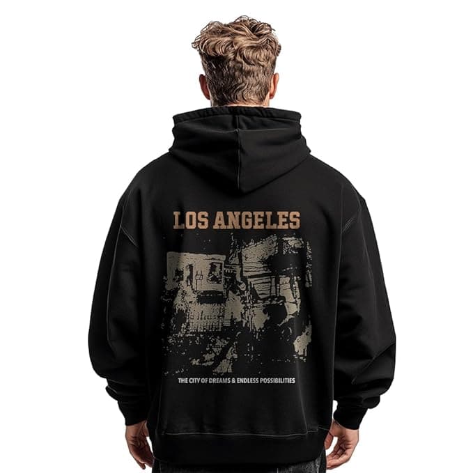 Nobero Oversized Cotton Fleece Hoodie