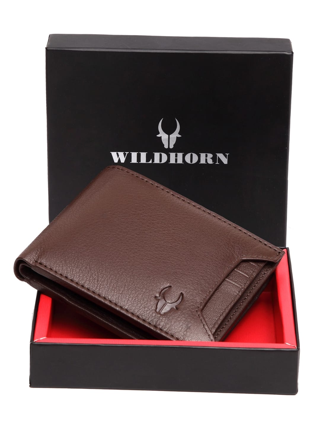 WildHorn Men Brown Genuine Leather Wallet WildHorn Men Brown Genuine Leather Wallet