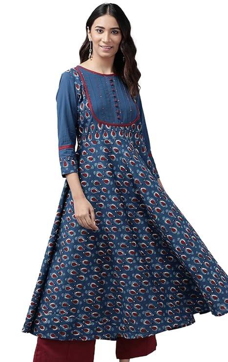 Yash Gallery Kurta Anarkali Cotton Anarkali