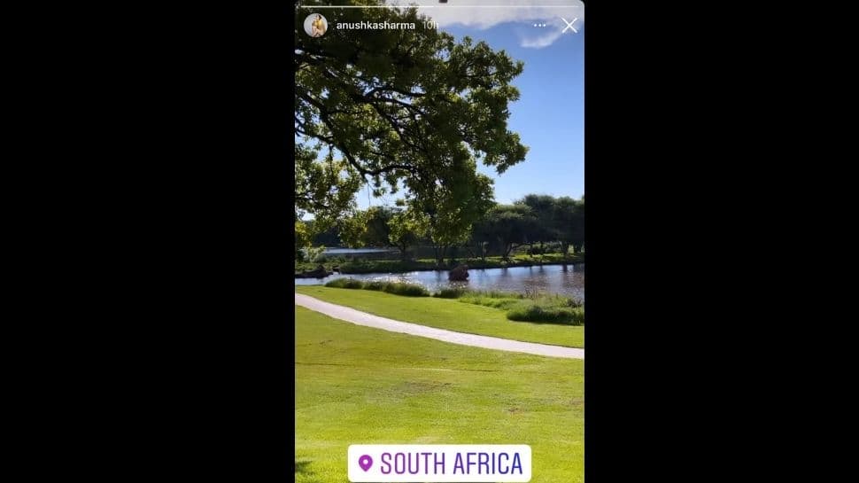 Anushka Sharma&#039;s Instagram story about Team India&#039;s resort in Pretoria. (Source: Instagram)