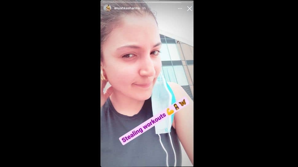 Virat Kohli&#039;s wife Anushka Sharma posting a picture after workout in Southampton. (Source: Instagram)