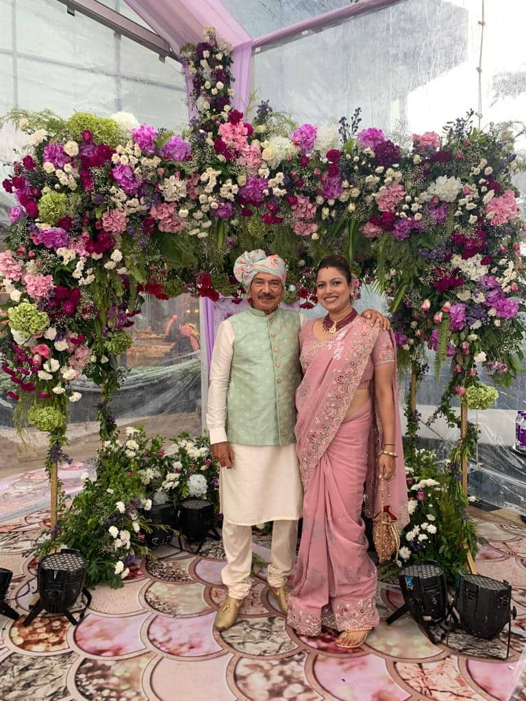 Arun Lal with his wife Bulbul Saha