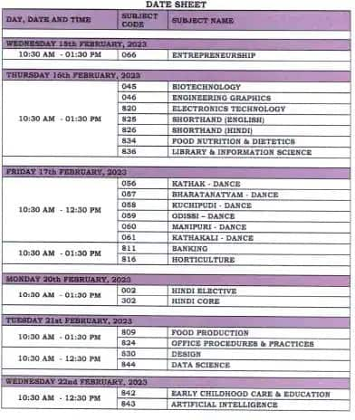 LIVE Updates | CBSE Board 2023 Datesheet (OUT): Class 10, 12 complete ...