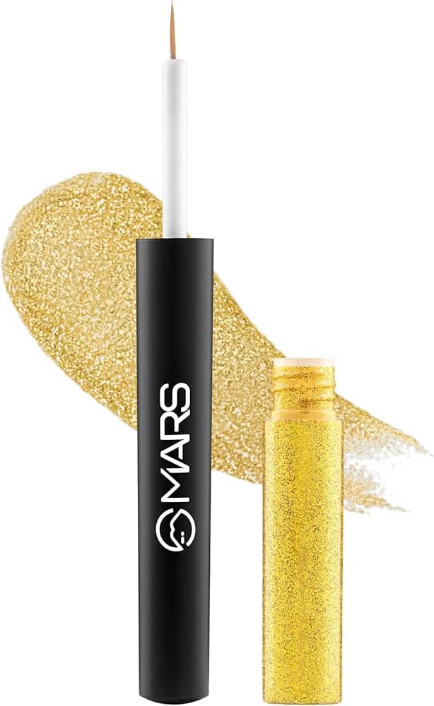 NEW MARS Twinkle Wink Glitter Long-Lasting Sparkle Liquid Eyeliner 1.6 ml - Golden Gleam 01 NEW MARS Twinkle Wink Glitter Long-Lasting Sparkle Liquid Eyeliner 1.6 ml - Golden Gleam 01