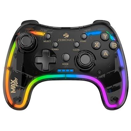 ZEBRONICS MAX FURY Transparent RGB LED Wired Gamepad ZEBRONICS MAX FURY Transparent RGB LED Wired Gamepad
