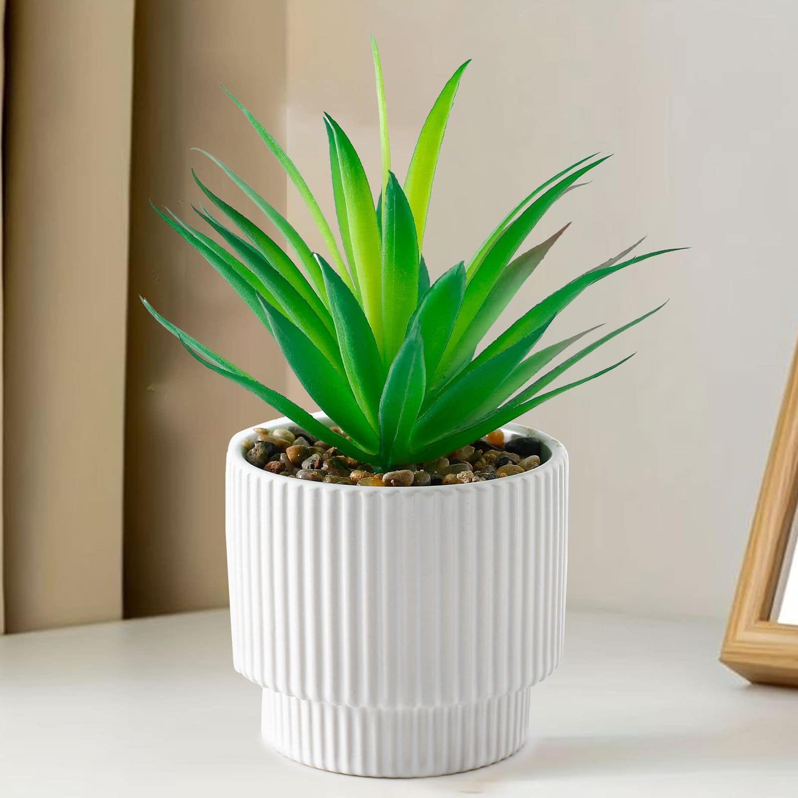 UMAI Artificial Plant with White Ceramic Pot: A Touch of Nature for Your Space UMAI Artificial Plant with White Ceramic Pot: A Touch of Nature for Your Space