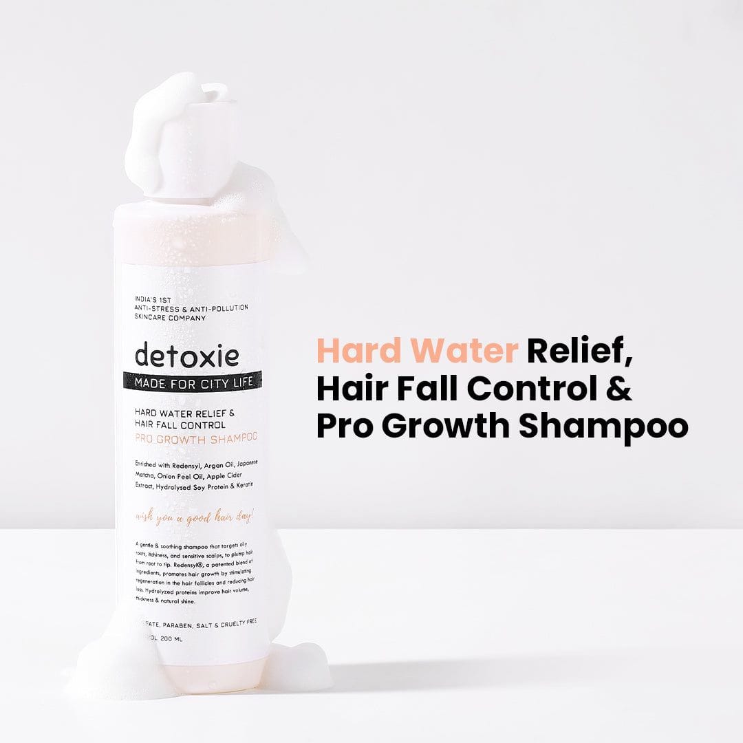 Detoxie Hard Water Relief, Hair Fall Control &amp; Pro-Growth Shampoo