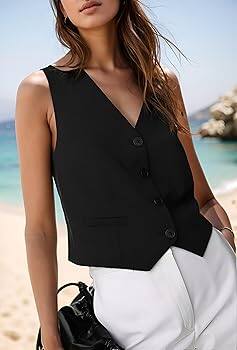  Moda Rapido Sleeveless V-Neck Slim-Fit Waistcoat