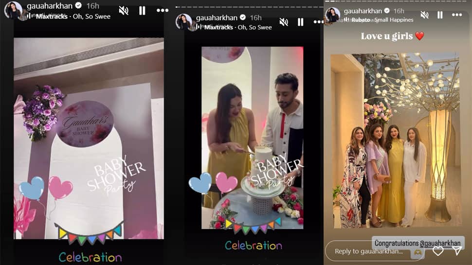 GAUAHAR KHAN BABY SHOWER