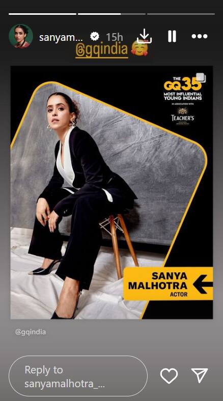 सान्या मल्होत्रा ​​ने जीक्यू की 2024 की सबसे प्रभावशाली युवा भारतीयों की सूची में स्थान हासिल किया |  लोग समाचार