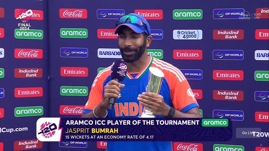 Jasprit Bumrah: Player of the Tournament