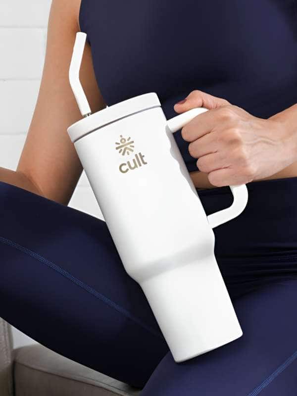 CULT – White Single Stainless Steel Solid Water Bottle CULT – White Single Stainless Steel Solid Water Bottle