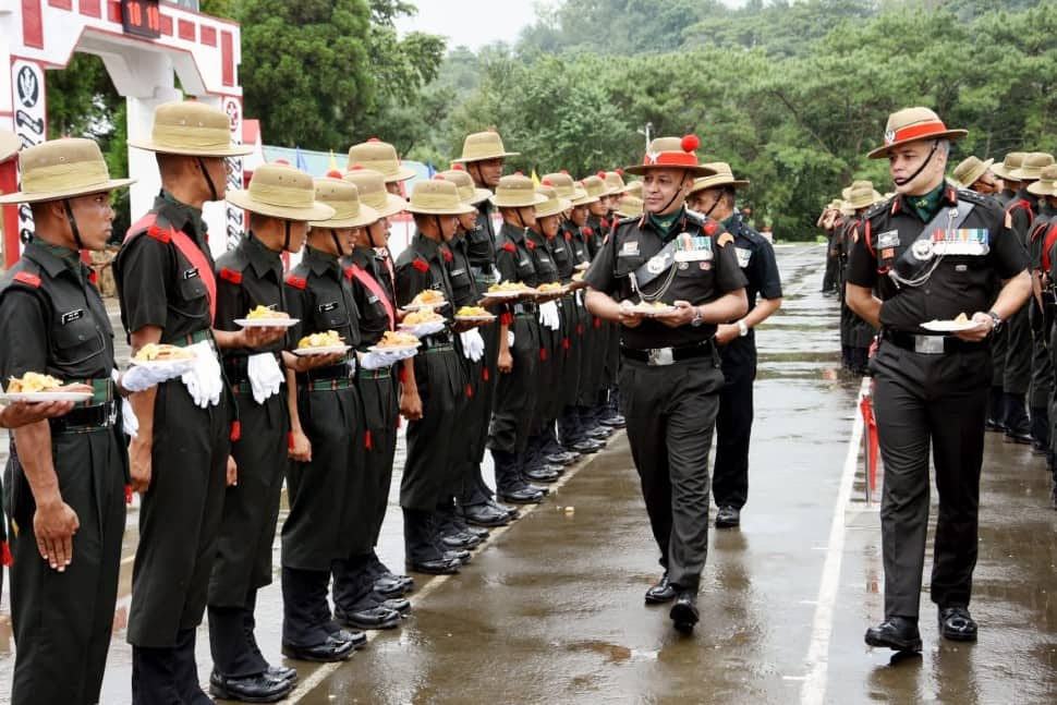 Gorkha soldiers graduation celebration