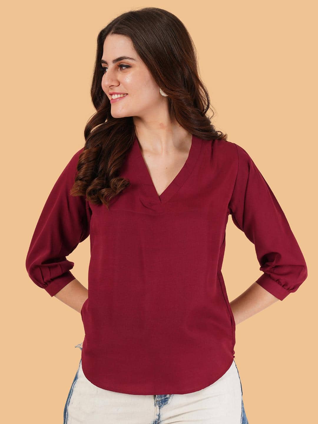 Berrylush BIZwear Red Top Berrylush BIZwear Red Top