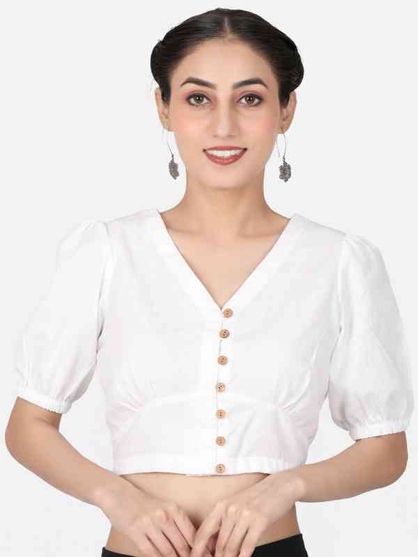 Llajja Pure Cotton Readymade Saree Blouse Llajja Pure Cotton Readymade Saree Blouse