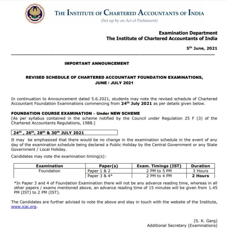 Chartered-Accountant-Foundation-Examinations-2021