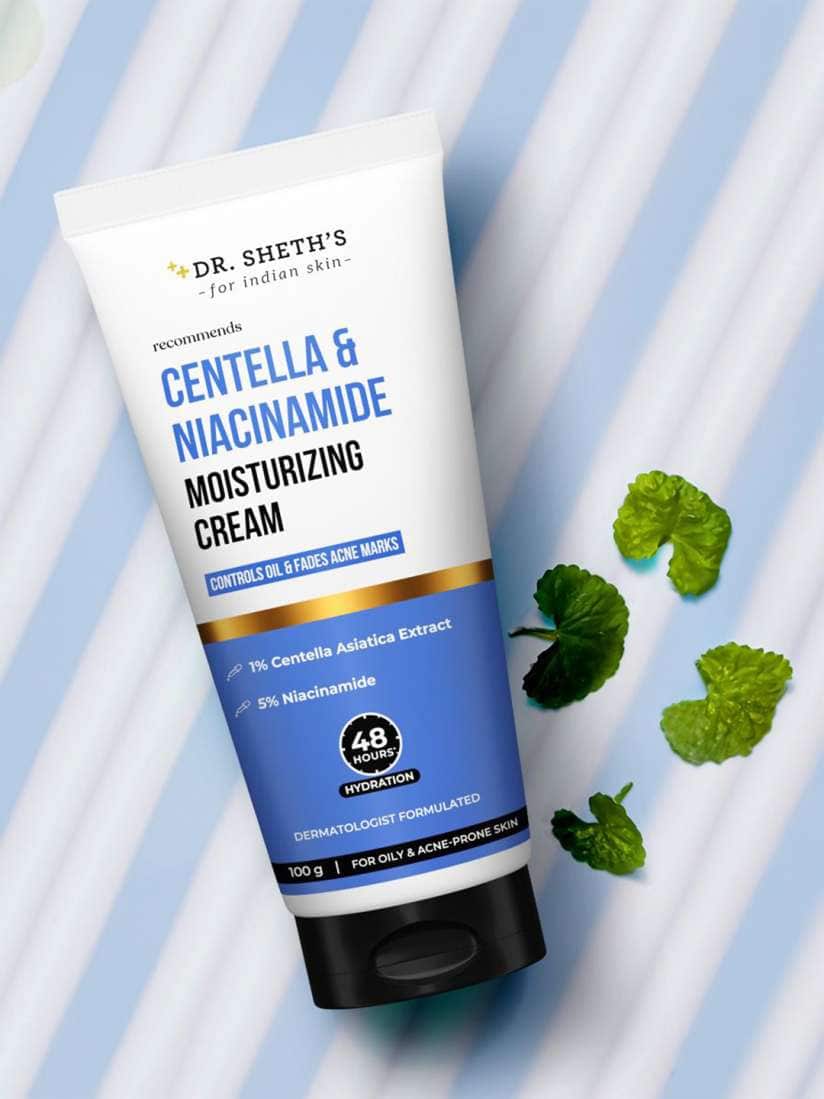 2. Dr. Sheth's Centella And Niacinamide Moisturizing Cream