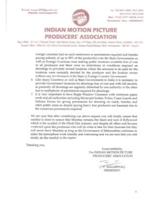 Will do whatever is needed to ensure that the film industry stays in Maharashtra: IMPPA writes to Maharashtra CM Uddhav Thackeray