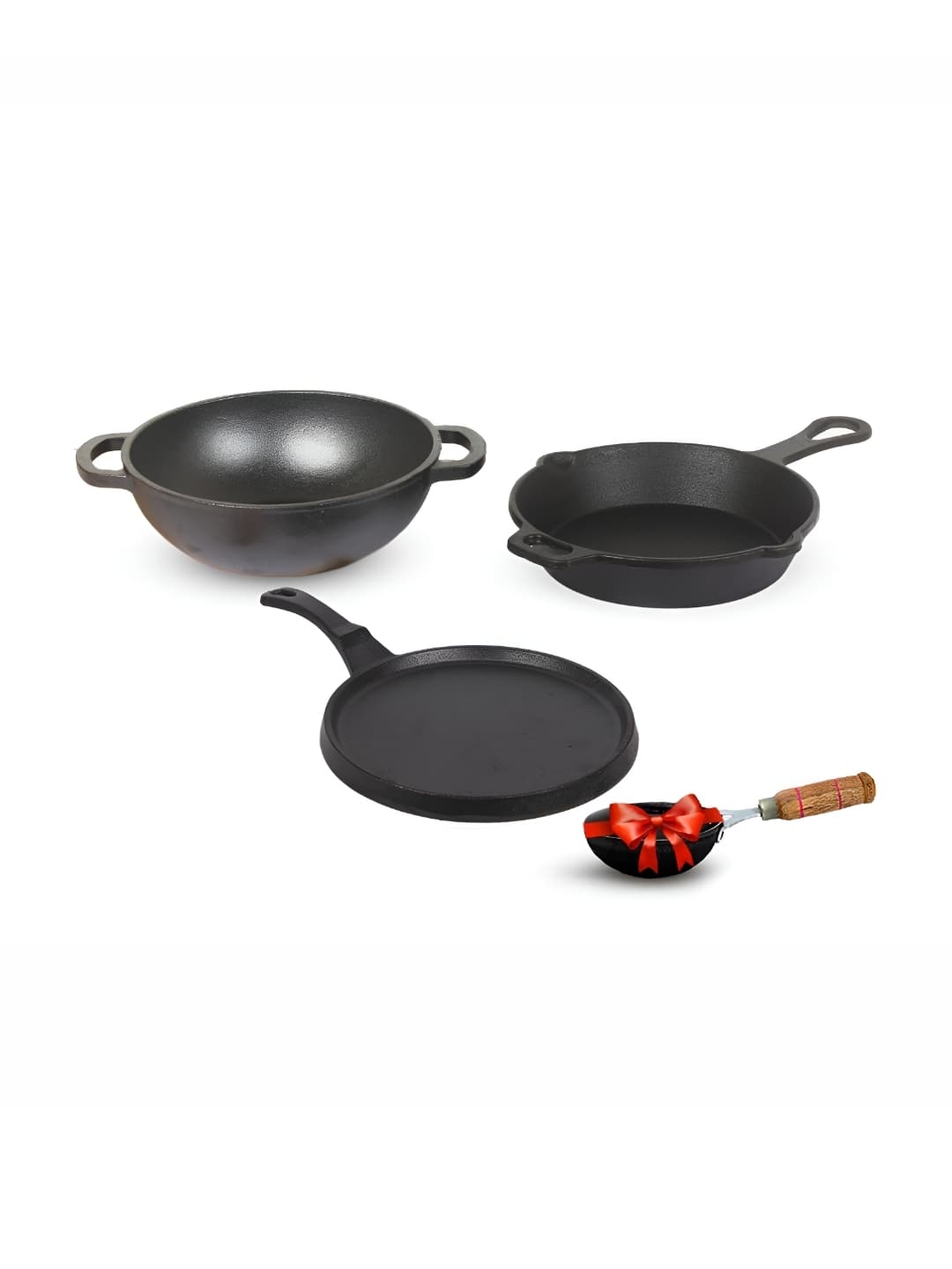 Indus Valley Pre-Seasoned Cast Iron Cookware Set