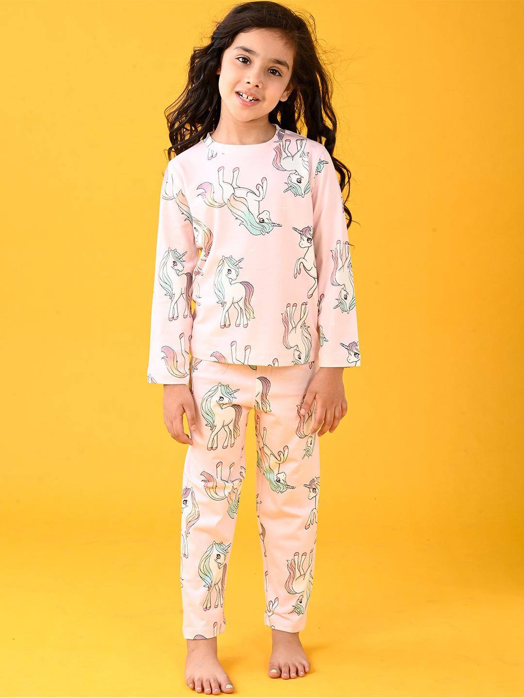  Anthrilo Girls Printed Night suit