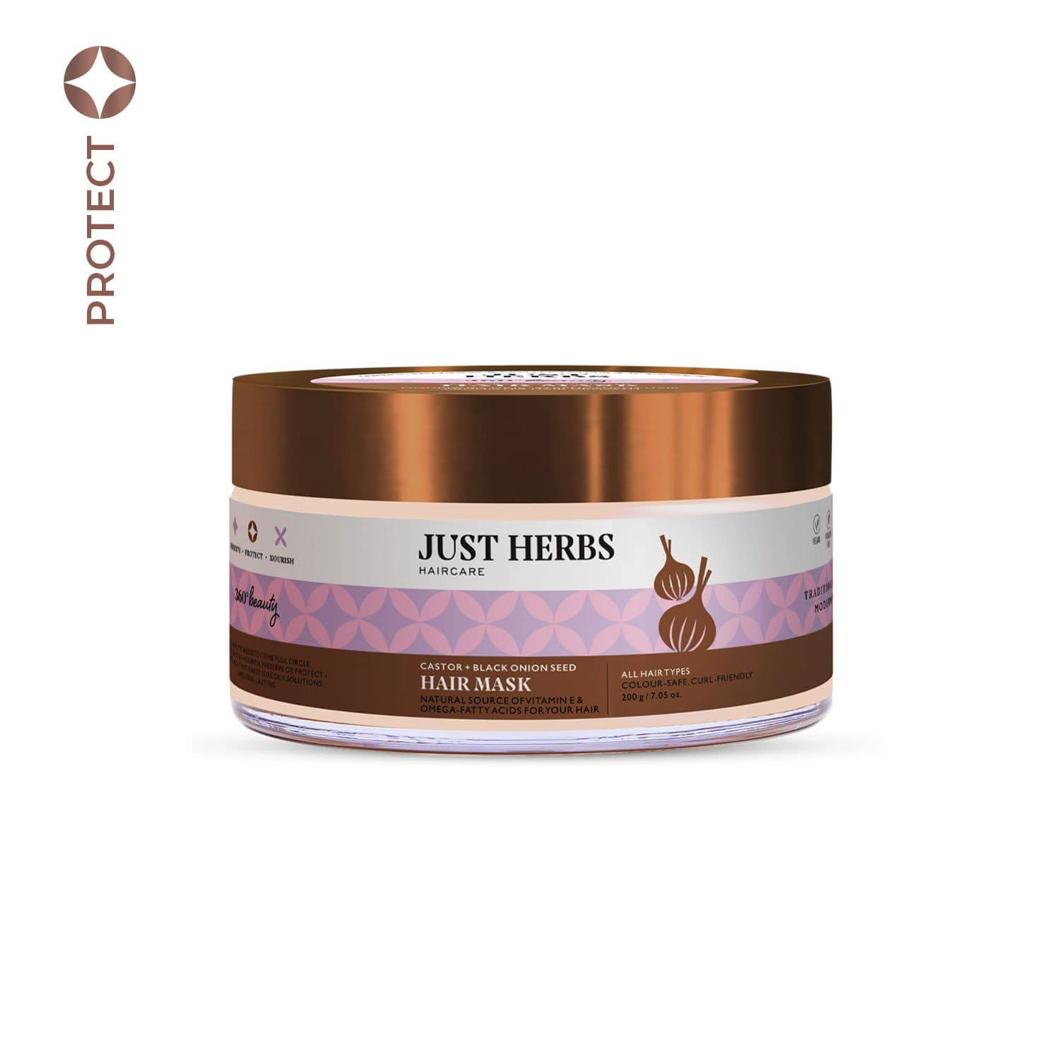 Just Herbs Castor &amp; Black Onion Seed Hair Mask