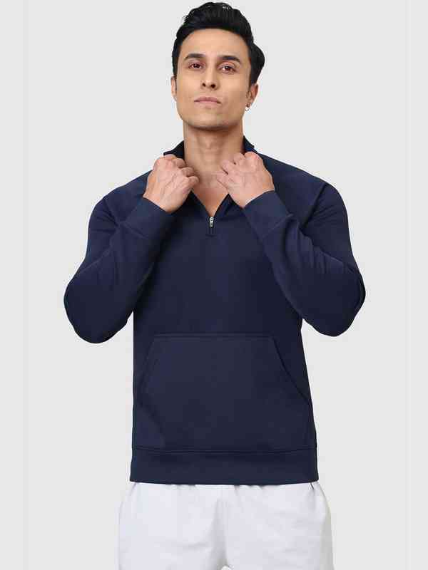  NEW FUAARK Men High Neck Sweatshirt