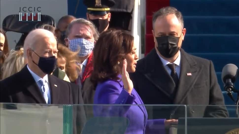 Kamala Harris sworn in, scripts history as first woman US Vice-President