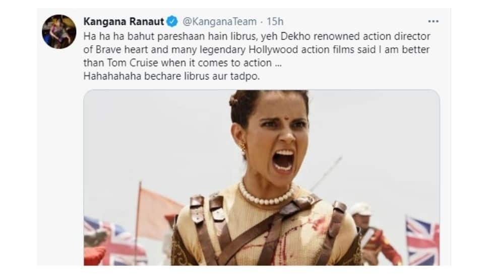 Kangana Ranaut tweet comparing herself with Meryl Streep