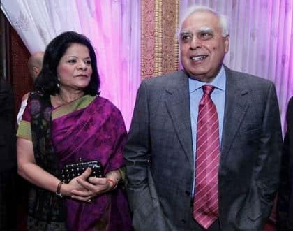 Kapil Sibal with wife Promila