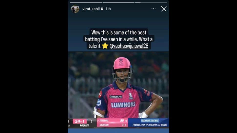 Virat Kohli&#039;s Instagram Story. (Source: Instagram)